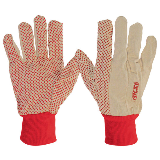 103706 Guante de loneta con puntos de PVC