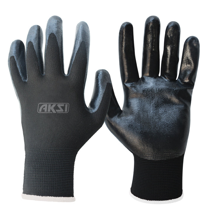 103715 Guante de NYLON® recubierto con nitrilo talla mediana