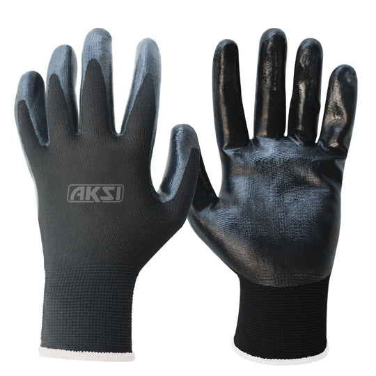 103715 Guante de NYLON® recubierto con nitrilo talla mediana