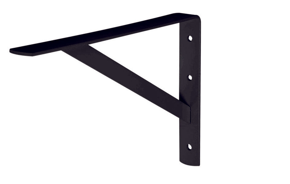 104752 Mensula Reforzada Color Negro 10"x16"
