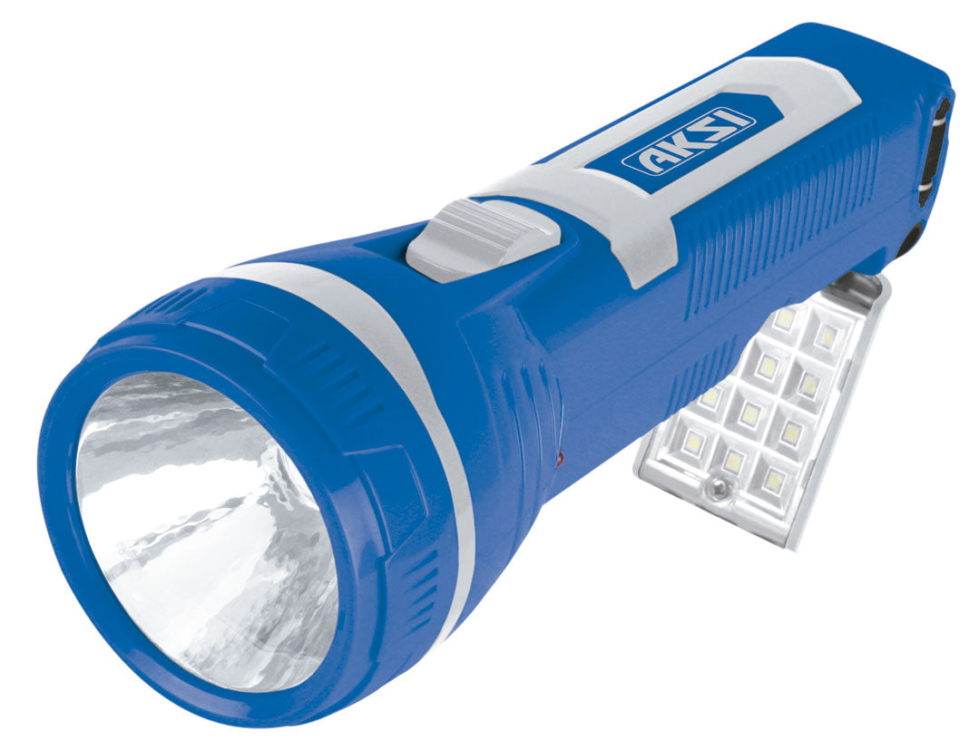 111658 Linterna para apagones y emergency ligth: led 2W + 12 leds laterales (800 mAh) - AK