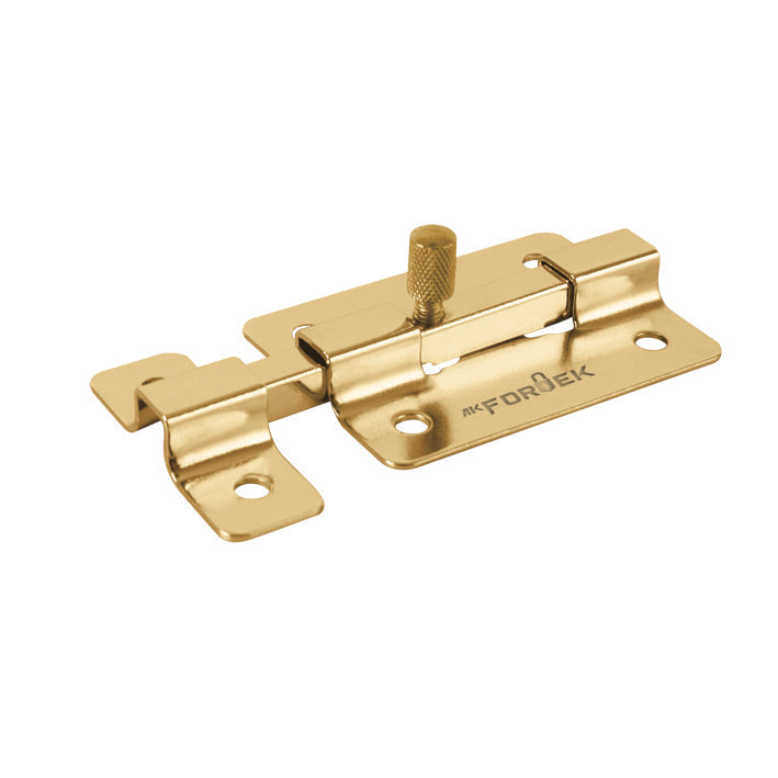 113913 Pasador de barra plana de 4" Linea BASIC - Laton brillante