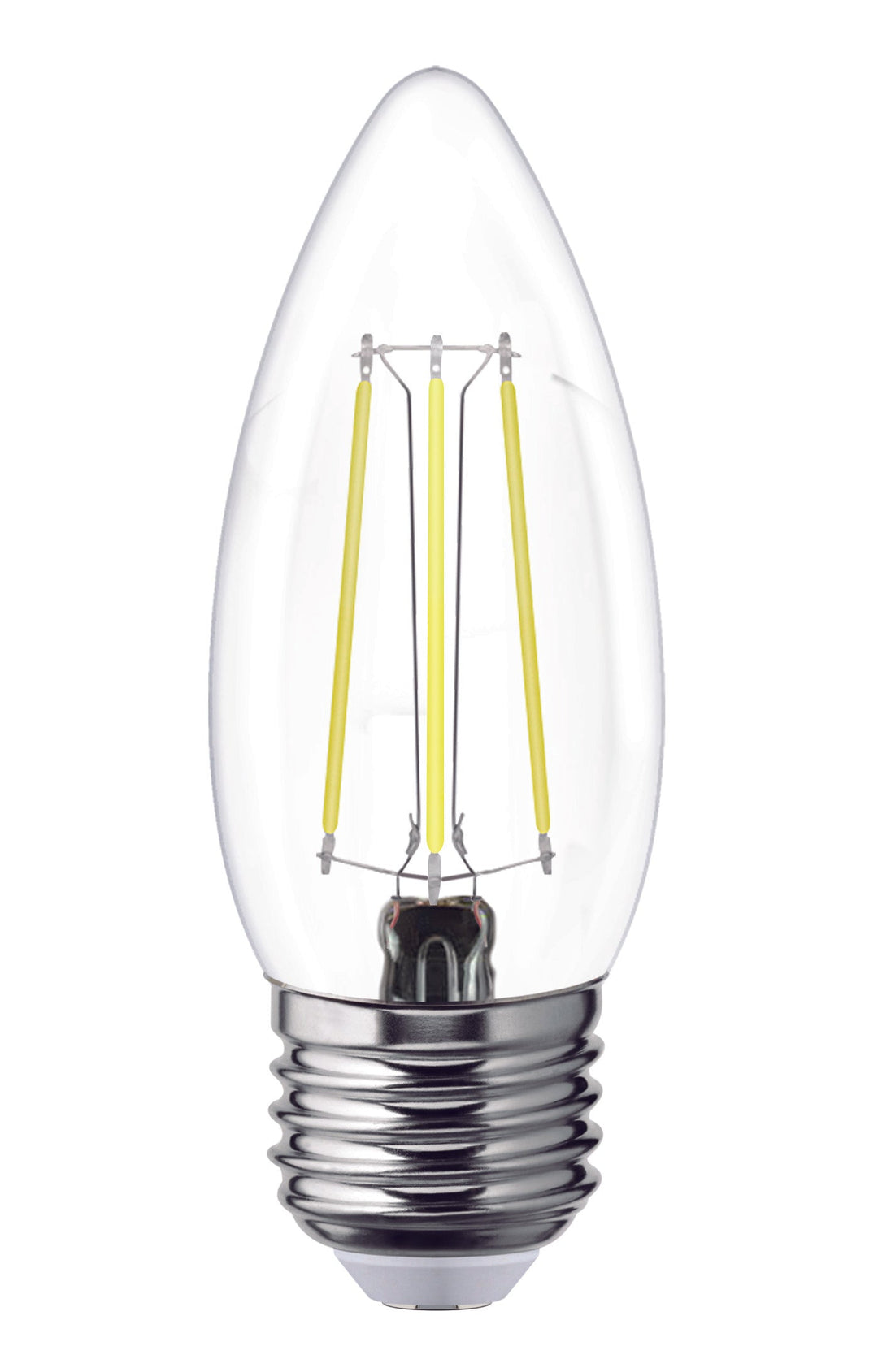 115535 Foco LED filamentos VELA 4W luz calida E12, caja color