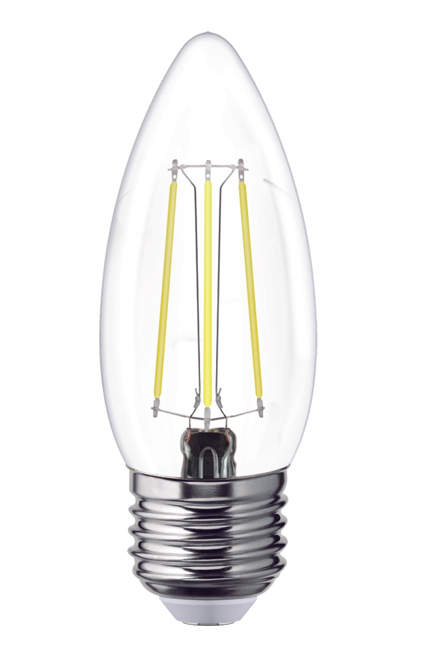 115535 Foco LED filamentos VELA 4W luz calida E12, caja color