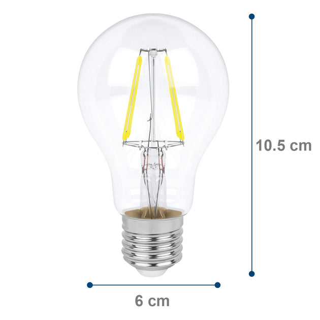 115591 Foco LED filamentos A19 4W luz blanca, caja color