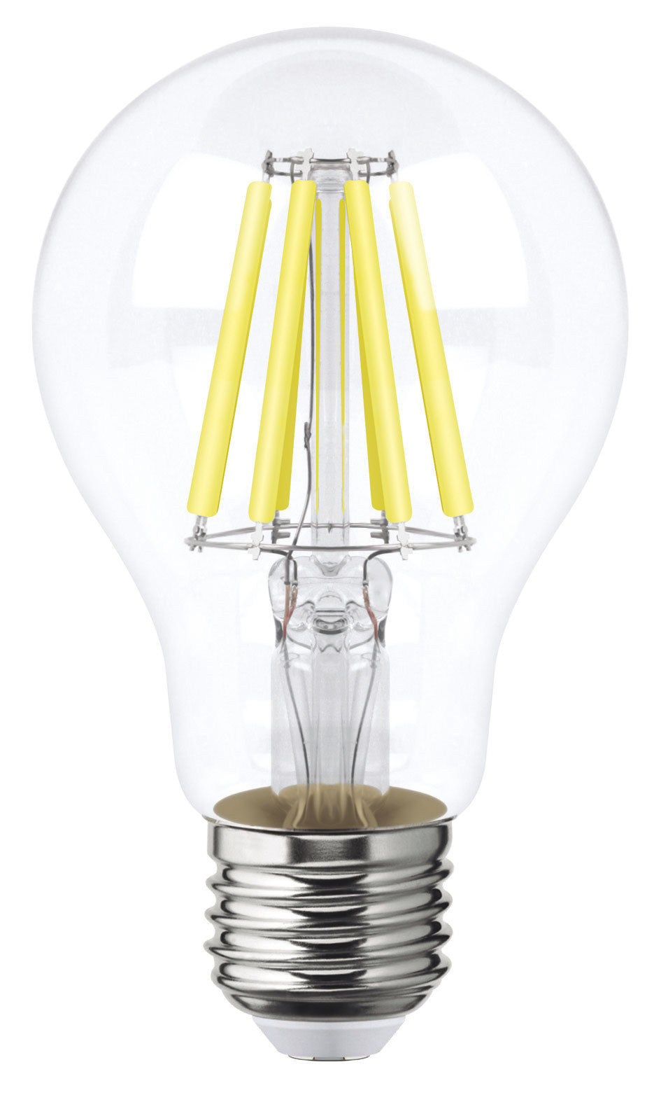 115595 Foco LED filamentos A19 8W luz blanca, caja color