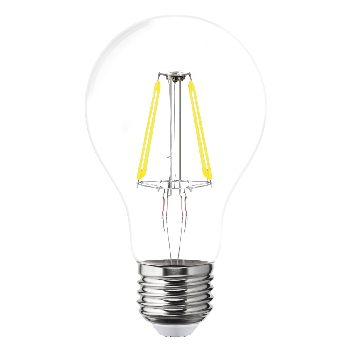 115594 Foco LED filamentos A19 6W luz calida, caja color