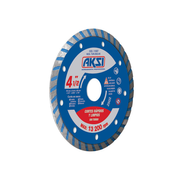 115607 Disco diamantado rin turbo  de 4 1/2" - AK