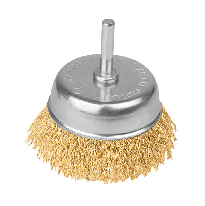 116684 Carda de copa 1 3/4", alambre grueso, para taladro