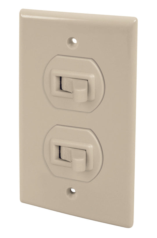 116881 Interruptor de palanca doble con placa baquelita