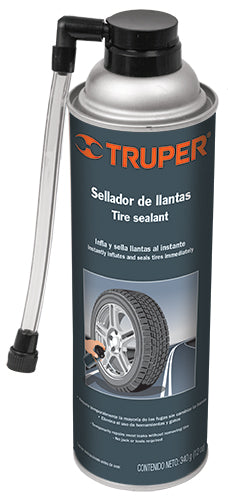 11700 Sellador e inflador para llantas de coche 340gr INF12 Truper