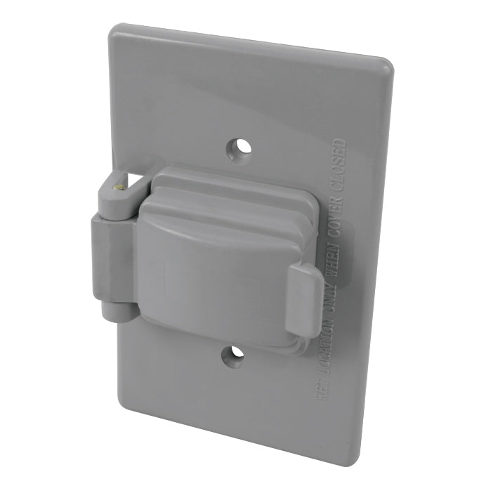 117271 Placa para intemperie plastica Contacto sencillo