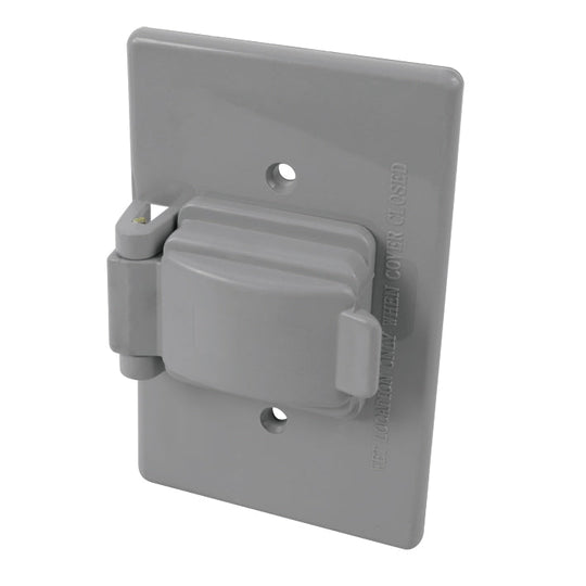 117271 Placa para intemperie plastica Contacto sencillo