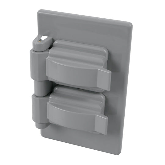117272 Placa para intemperie plastica Contacto duplex