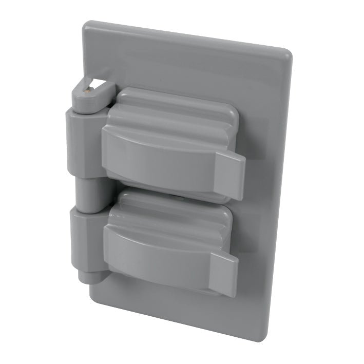 117272 Placa para intemperie plastica Contacto duplex