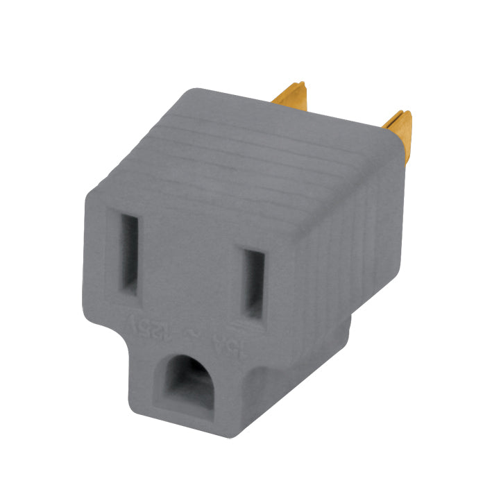 117405 Adaptador 3 a 2 gris 2 pack