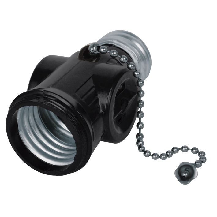 117531 Portalampara con ladron con interruptor de cadena