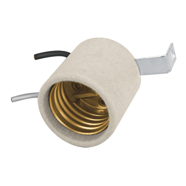 117553 Portalampara para candil soporte escuadra con cables