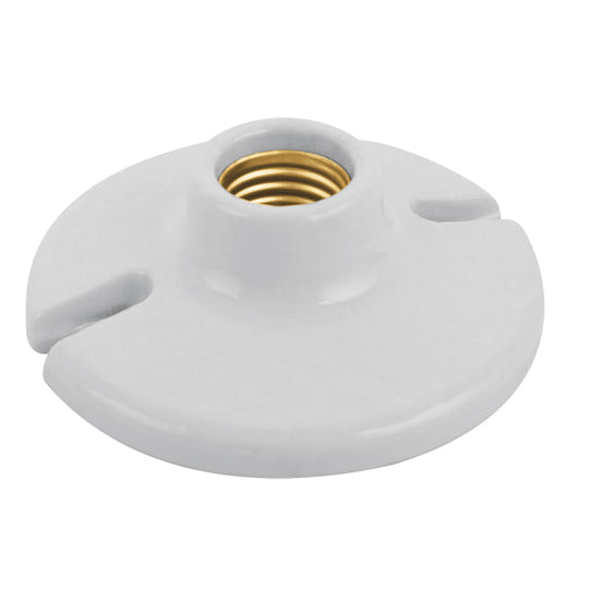 117563 Portalampara redondo para techo 4", porcelana