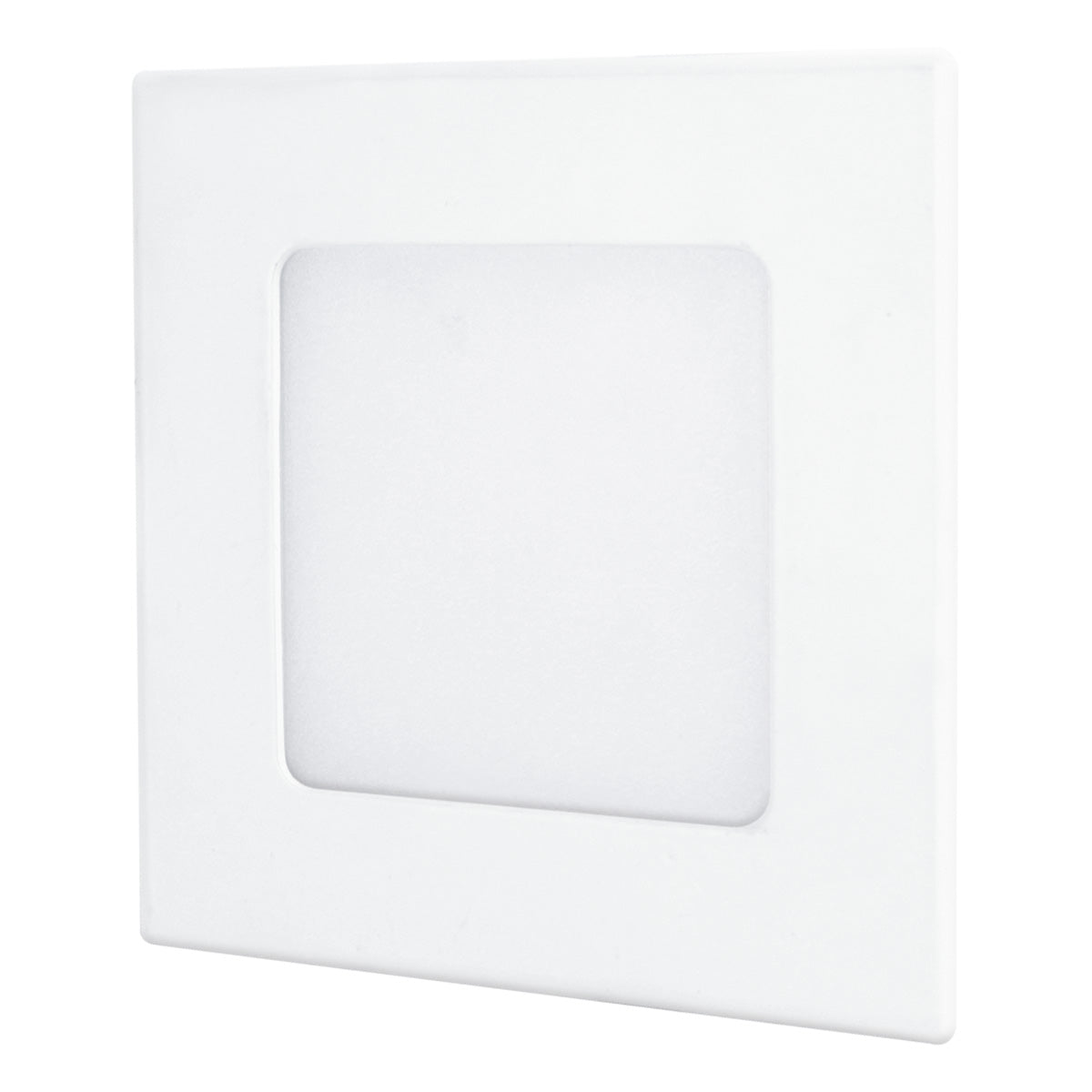 117933 Luminario empotrable cuadrado LED, Linea ECO, 6 W, luz calida 2700K