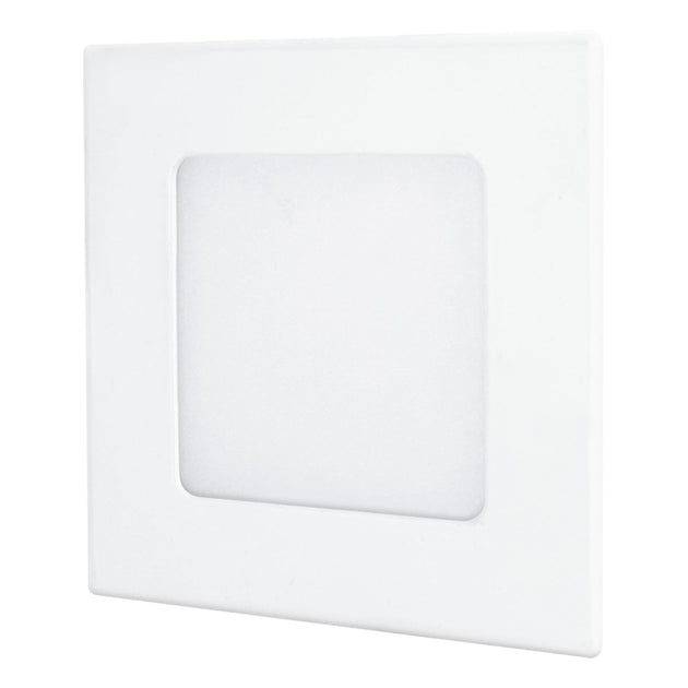 117935 Luminario empotrable cuadrado LED, Linea ECO, 12 W, luz calida 2700K