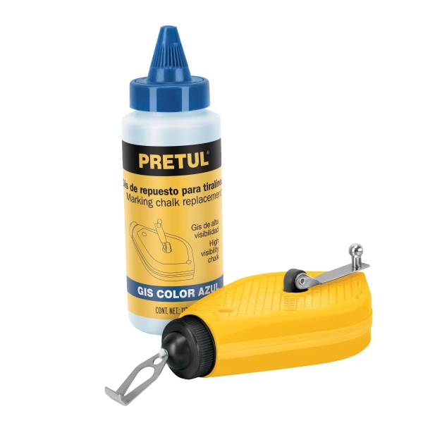 11862 Tiralineas plastico con gis azul 4oz 15mts tl50p Pretul