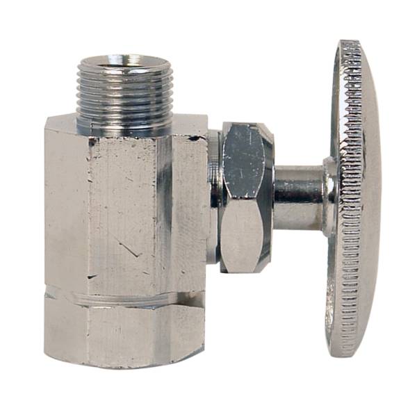 12031 Valvula control recta 1/2 x 1/2" estopera laton Rugo RUGO