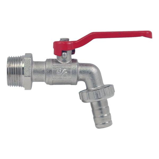 12036 Llave manguera tipo esfera de laton 013mm 1/2" satinado 2IE Rugo