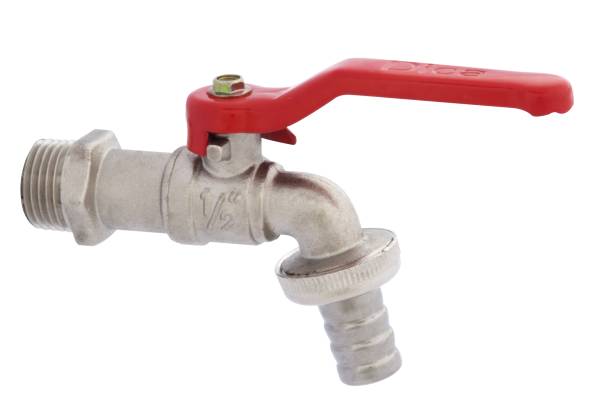 12052 Llave manguera tipo esfera de laton 013mm 1/2" niquel 4020 Dica
