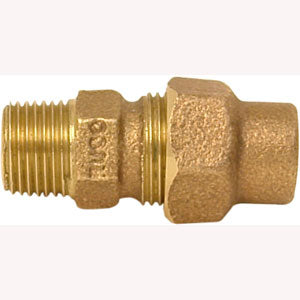 12064 Nudo insercion de bronce para tubo cobre 013mm 1/2" 81A Rugo