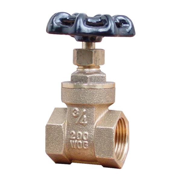 12107 Valvula compuerta roscable 019mm 3/4" laton 200lbs 75AH Rugo RUGO