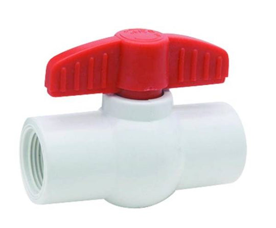 12136 Valvula esfera roscable 025mm 1" PVC 150lbs 4570 Dica DICA