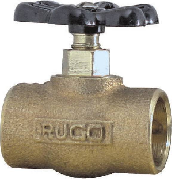 12201 Valvula globo soldable 013mm 1/2" de bronce 100lbs 74A Rugo RUGO