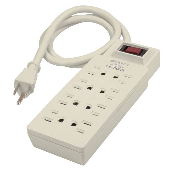 12289 Multicontacto con cable 75cm 08 contactos con indicador con supresor 110j Volteck