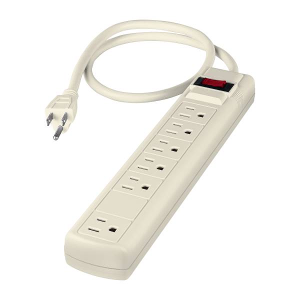 12439 Multicontacto con cable 75cm 06 contactos con indicador con supresor 270j Volteck