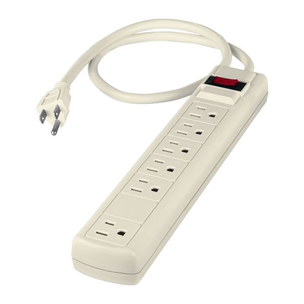 12449 Multicontacto con cable 75cm 06 contactos con indicador con supresor 450j Volteck