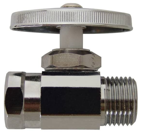 12512 Valvula control recta 1/2" x 1/2" estopera laton Coflex COFLEX