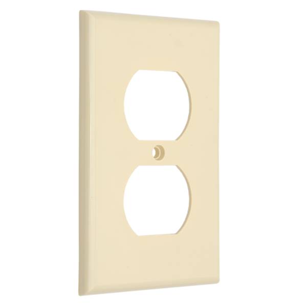 13482 Placa para contacto duplex marfil Americano Kley