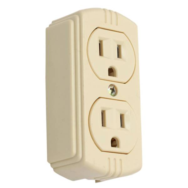 13484 Contacto duplex 2p+t marfil Sobreponer Kley