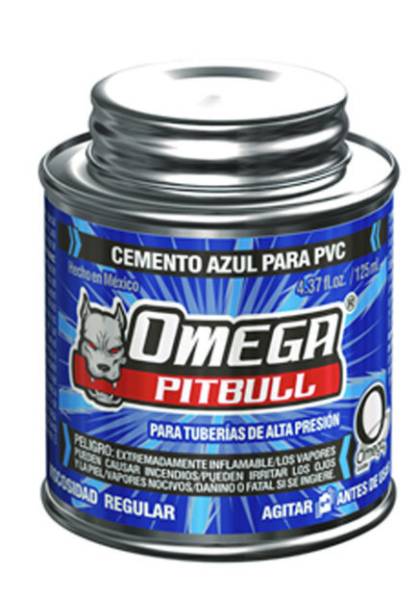 13775 Pegamento para PVC 125ml 1/8 azul Omega