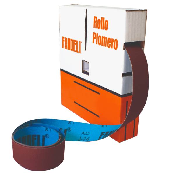 13904 Rollo lija plomero J-74 grado 120 4-1/2" Fandeli