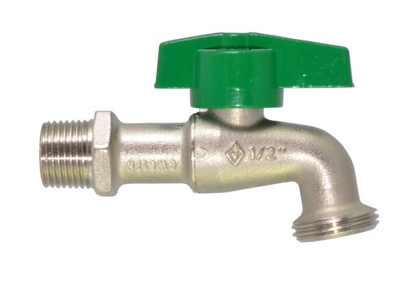 14330 Llave manguera tipo esfera de laton 013mm 1/2" maneral corto IP701 Coflex