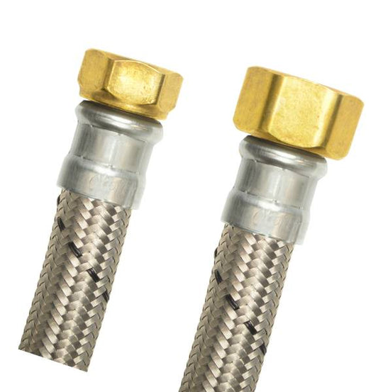 14331 Manguera para boiler de acero inoxidable 013 1/2" x 3/4" 080cm ABD80 Coflex