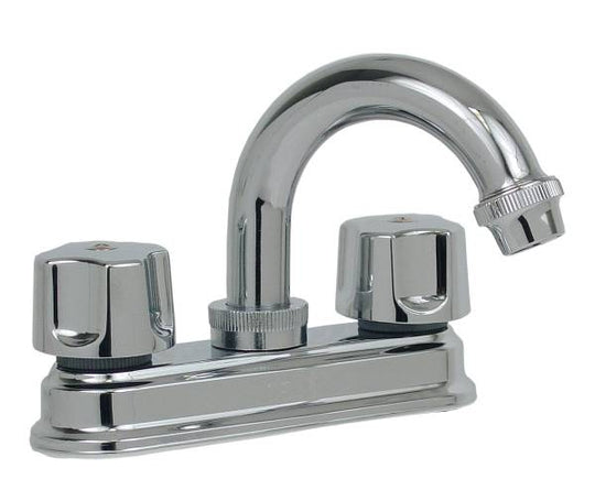 14958 Mezcladora lavabo de bronce tipo curvo maneral standard 1/4 de vuelta cromada 21051 Fontanery