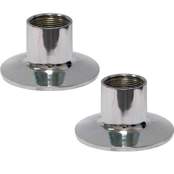 14997 Chapeton para llave y mezcladora empotrar cromado con 2pz RE07 Rugo