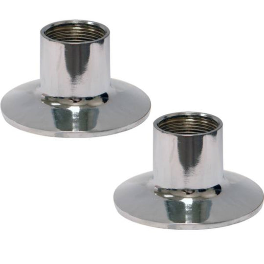 14997 Chapeton para llave y mezcladora empotrar cromado con 2pz RE07 Rugo