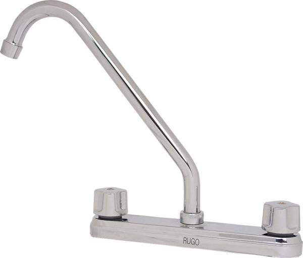 15659 Mezcladora fregadero de bronce tipo standard maneral standard cromada 8IN Rugo