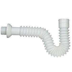 16401 Media trampa para lavabo y fregadero flexible de polipropileno 11ptf Rugo