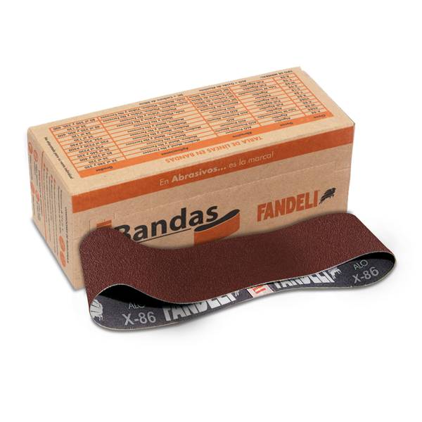 16735 Banda de lija X-86 grado 120 3" x 24" Fandeli