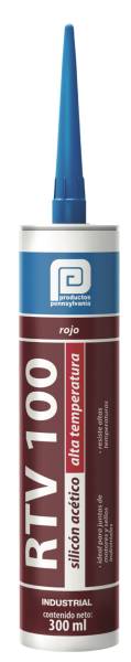 16736 Silicon alta temperatura RTV100 cartucho 300ml rojo Pennsylvania